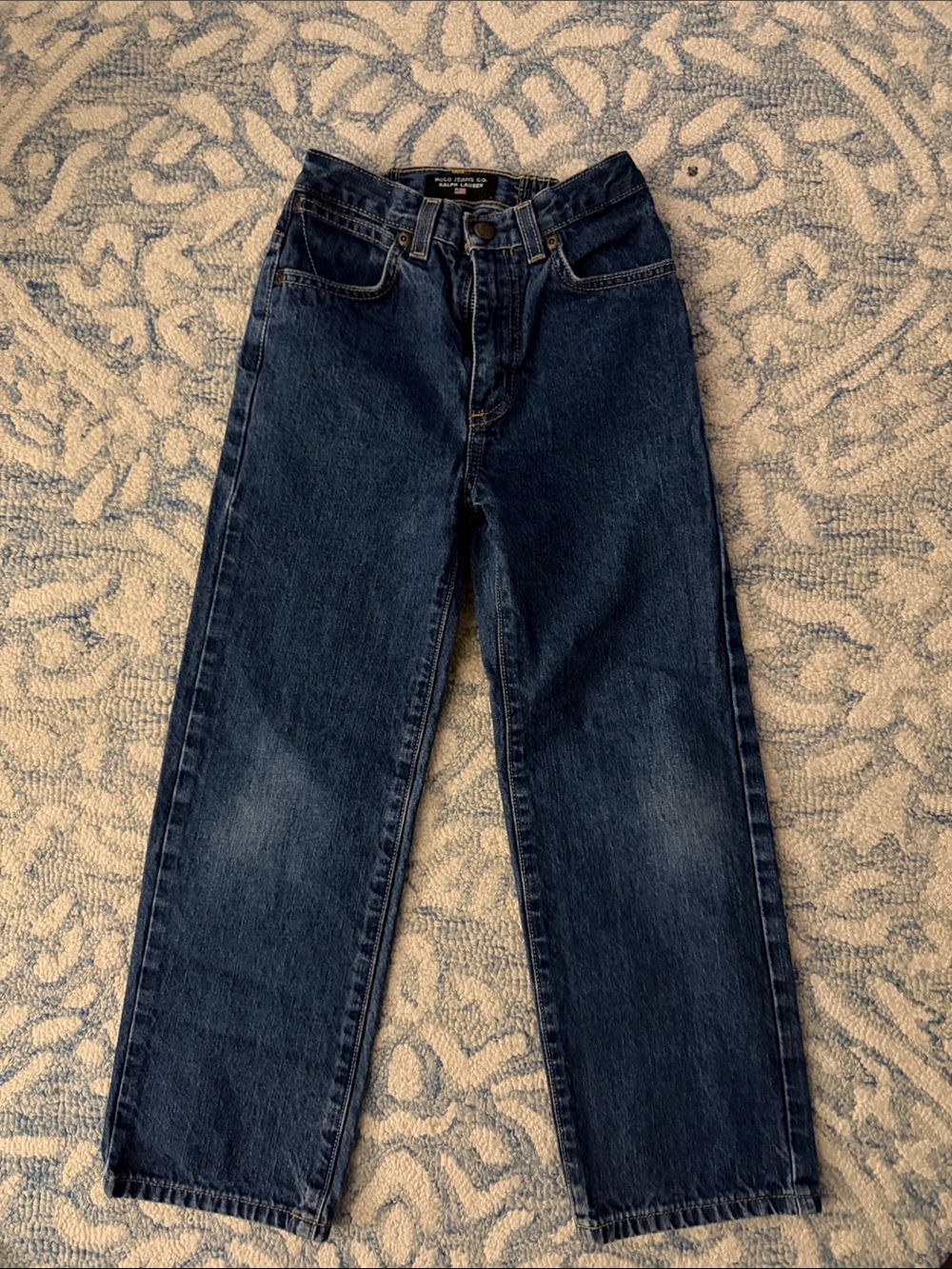 Ralph Lauren Dark Blue Kids Straight-Leg Jeans